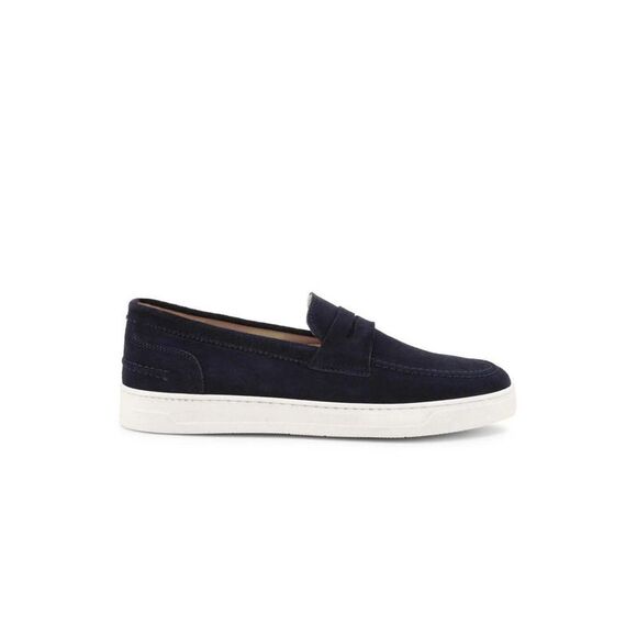 Duca di Morrone Blue Leather Men's Moccassin